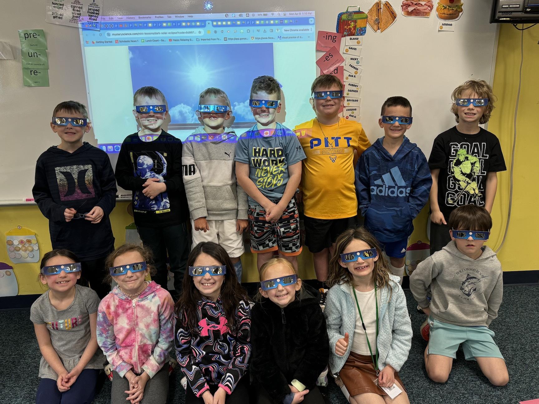 Mrs. Lebe’s 1st-graders are eclipse-ready